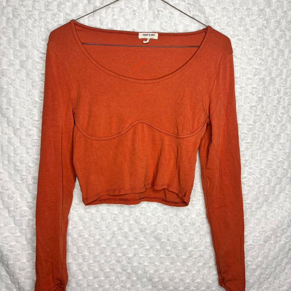 Unbranded Women's Orange Crop-top